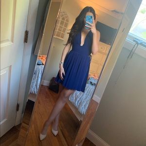 Express blue dress